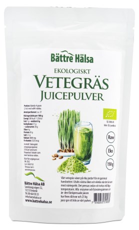 Miniatyrbild B�ttre H�lsa Vetegr�sjuicepulver EKO, 150 g
