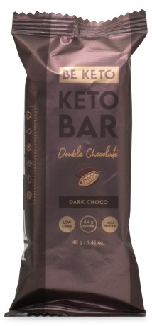 Miniatyrbild BeKeto KETO Bar, Double chocolate, 40 g