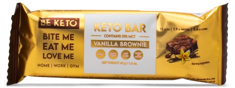 Miniatyrbild Beketo KETO Bar Soft, Vanilla Brownie, 40 g