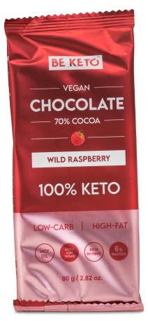 Miniatyrbild BeKeto KETO Chocolate, Wild Raspberry, 80 g