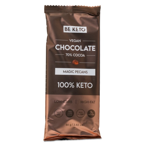BeKeto KETO Chocolate, Magic Pecans, 80 g