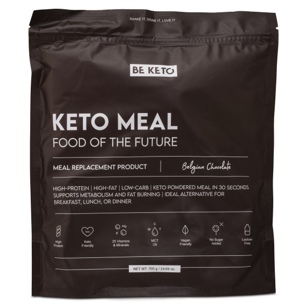 BeKeto KETO Meal, Belgian Chocolate, 700 g