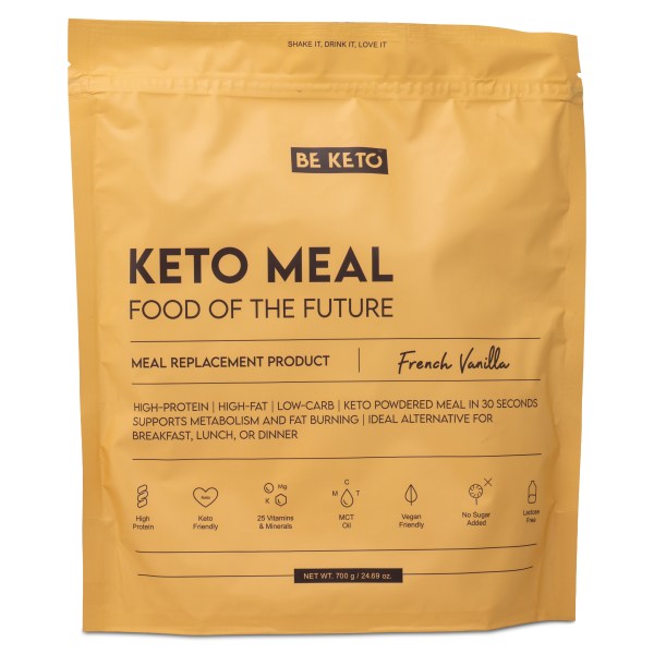 BeKeto KETO Meal, French Vanilla, 700 g
