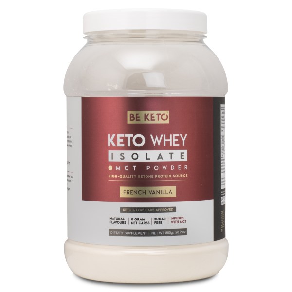 BeKeto KETO Whey + MCT, French Vanilla, 800 g