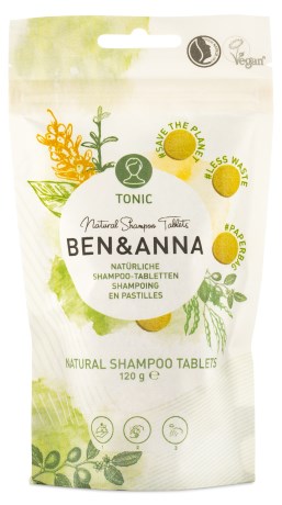 Miniatyrbild Ben & Anna Shampoo Tablets, 120 g, Tonic