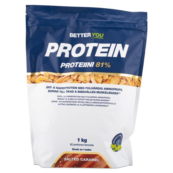 Better You Ärt & Havreprotein, Saltad Karamell, 1 kg