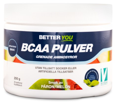 Miniatyrbild Better You BCAA Pulver, Pron/Melon, 250 g
