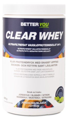 Miniatyrbild Better You Clear Whey, Jordgubb/Blbr/Citron, 400 g