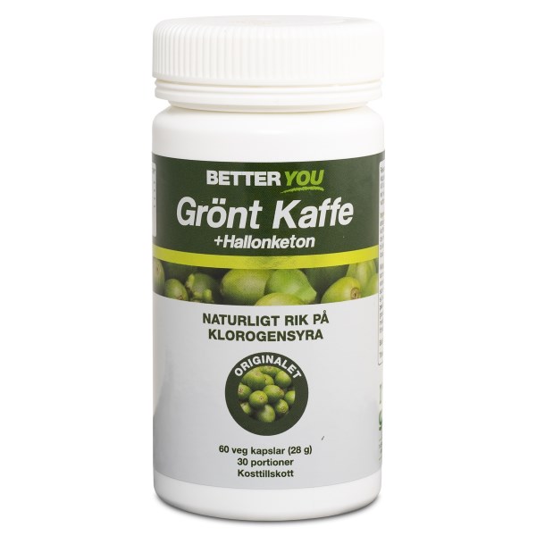 Better You Grönt Kaffe + Hallonketon, 60 kaps