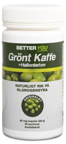 Miniatyrbild Better You Gr�nt Kaffe + Hallonketon, 60 kaps