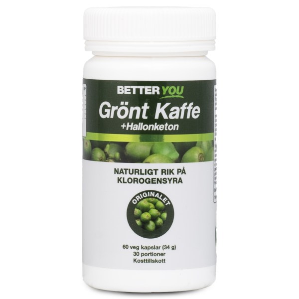 Better You Grönt Kaffe + Hallonketon, 60 kaps