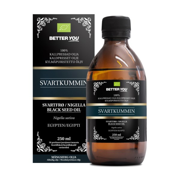 Better You Kallpressad Svartkumminolja EKO, 250 ml