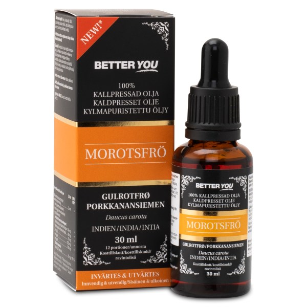 Better You Morotsfröolja Kallpressad, 30 ml