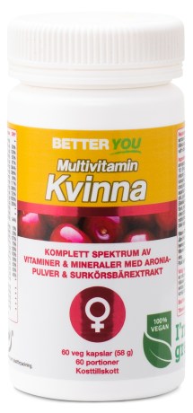 Miniatyrbild Better You Multivitamin Kvinna, 60 kaps