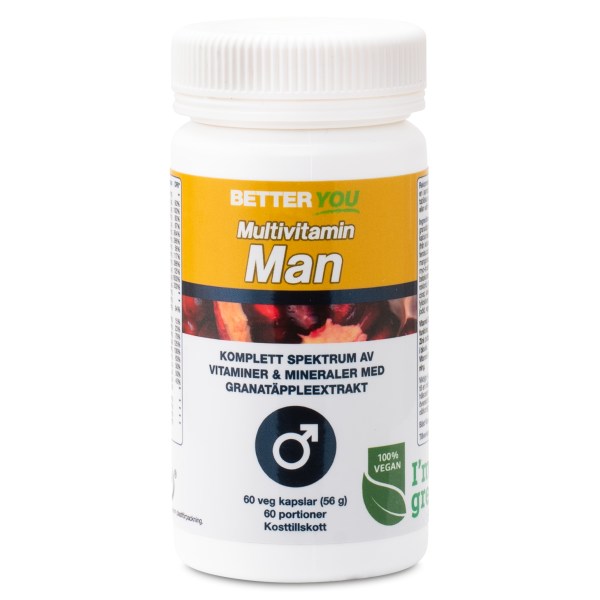 Better You Multivitamin Man, 60 kaps
