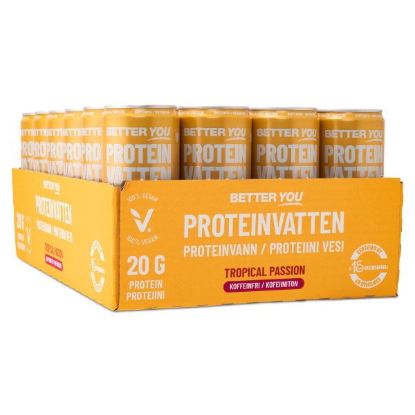 Better You Proteinvatten, Tropical Passion, 24-pack