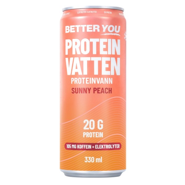 Better You Proteinvatten m Elektrolyter, Sunny Peach, 1 st