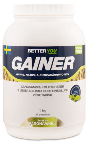 Miniatyrbild Better You Vegetarisk Gainer, Vanilj/pron, 1 kg