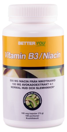 Miniatyrbild Better You Vitamin B3 / Niacin, 100 kaps