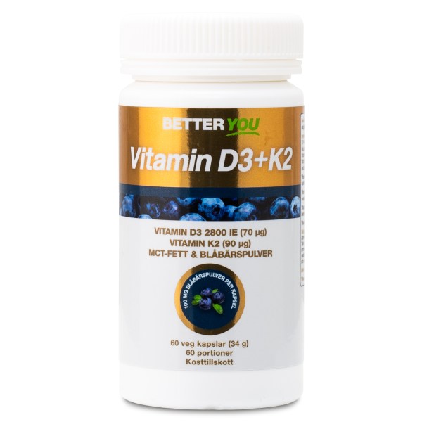 Better You Vitamin D3 + K2, 60 kaps