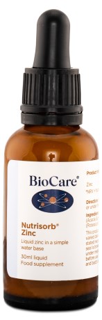 Miniatyrbild BioCare Nutrisorb Liquid Zinc, 15 ml
