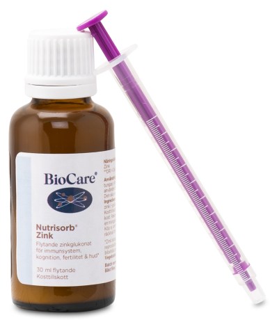 Miniatyrbild BioCare Nutrisorb Zink, 30 ml