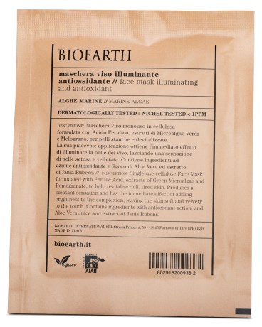 Miniatyrbild Bioearth Sheetmask Illuminating and Antioxidant, 1 st