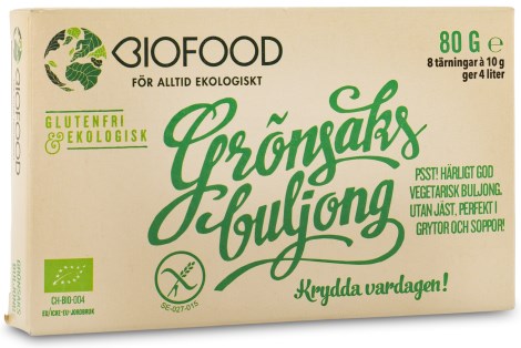Miniatyrbild Biofood Grnsaksbuljong Trning, 8-pack