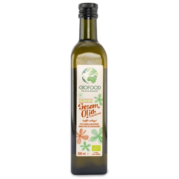 Biofood Sesamolja Kallpressad EKO, 500 ml