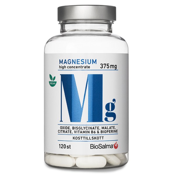 BioSalma Magnesium 375 mg, 120 tabl