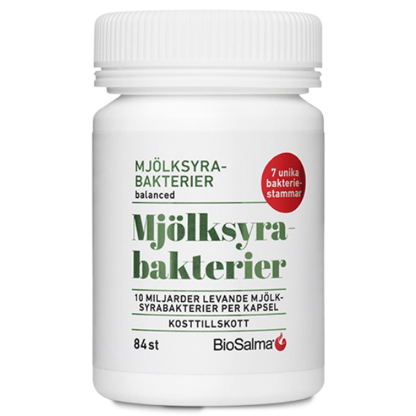 BioSalma Mjölksyrabakterier 7 stammar, 84 Kaps