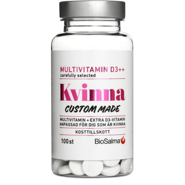 BioSalma Multivitamin Kvinna D3-vitamin++, 100 tabl