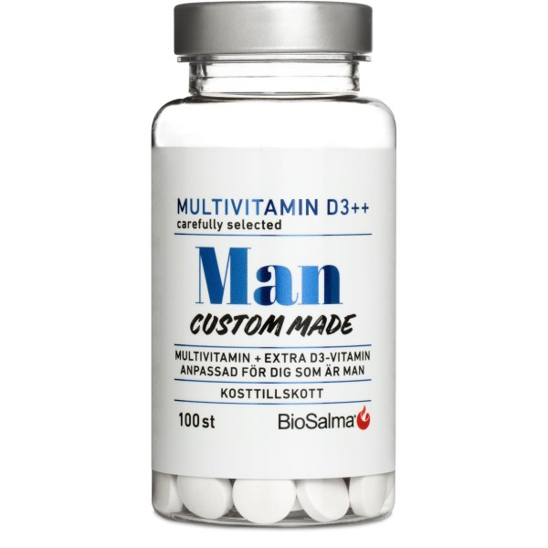 BioSalma Multivitamin Man D3-vitamin++, 100 tabl