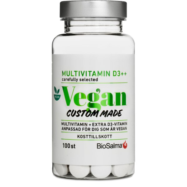 BioSalma Multivitamin Vegan D3-vitamin ++, 100 tabl