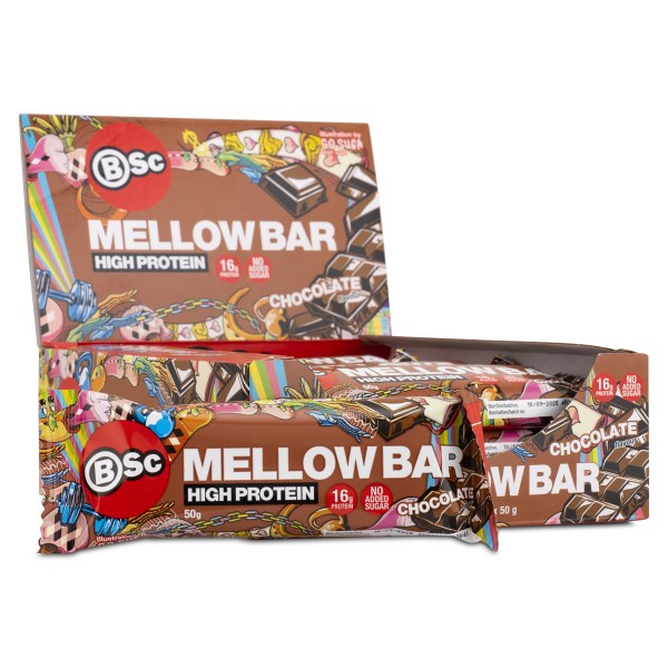 BSc Mellow Bar, Chocolate, 12-pack