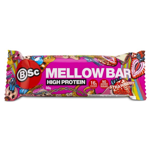 BSc Mellow Bar, Strawberry, 50 g