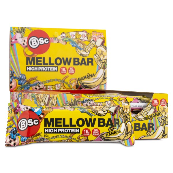 BSc Mellow Bar, Banana, 12-pack