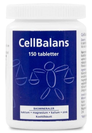 Miniatyrbild CellBalans Basmineraler, 150 tabl
