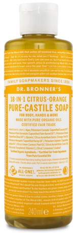 Miniatyrbild Dr Bronner Pure Castile Liquid Soap Citrus, 240 ml