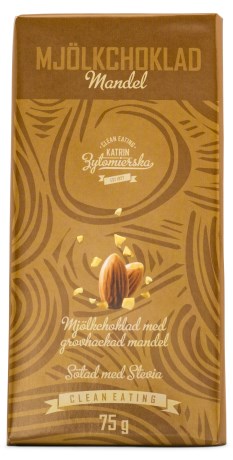 Miniatyrbild Clean Eating Mj�lkchoklad, 75 g, Mandel