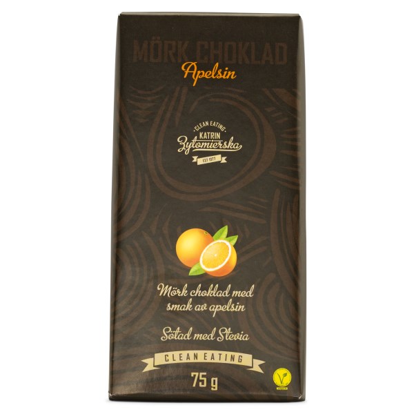 Clean Eating Mörk Choklad 75 g Apelsin