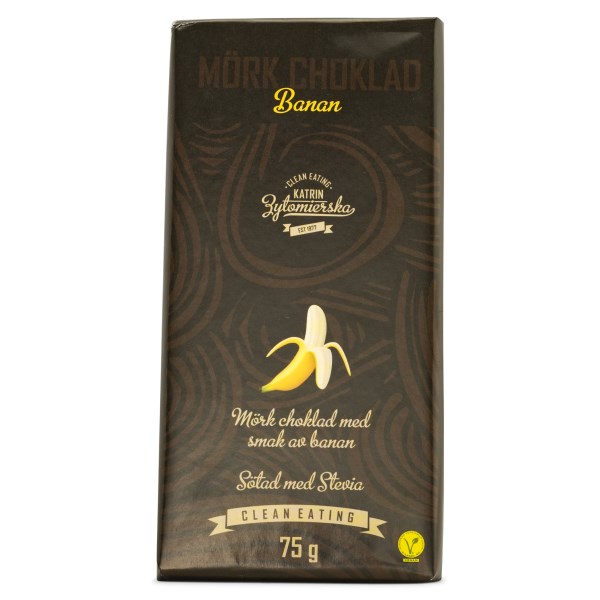 Clean Eating Mörk Choklad 75 g Banan