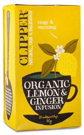 Miniatyrbild Clipper Tea Lemon & Ginger Infusion EKO, 20 psar