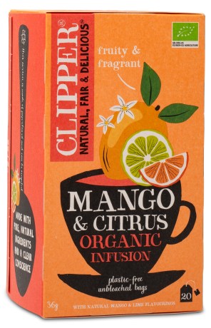 Miniatyrbild Clipper Tea Mango & Citrus Infusion, 20 psar