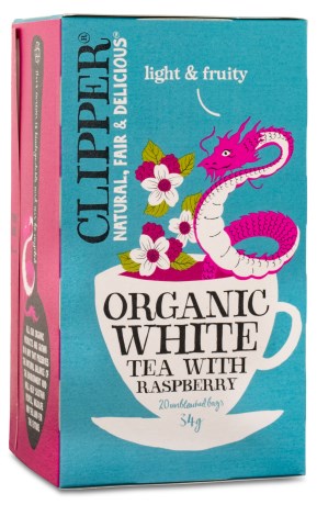 Miniatyrbild Clipper Tea White Raspberry EKO, 20 psar