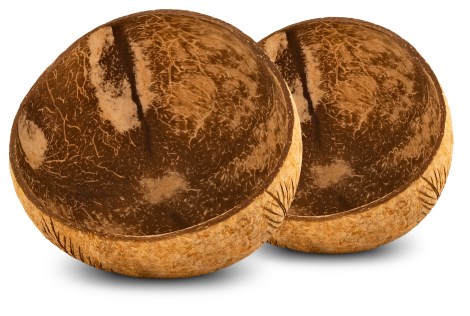 Miniatyrbild Coco mama Coconut Bowl Palm Leaf, 2-pack