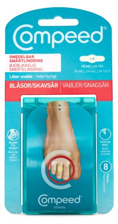 Miniatyrbild Compeed Pl�ster on Toes, 8-pack (kort datum)