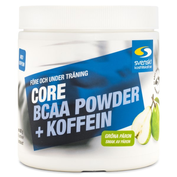 Core BCAA Powder + Koffein Gröna päron 400 g