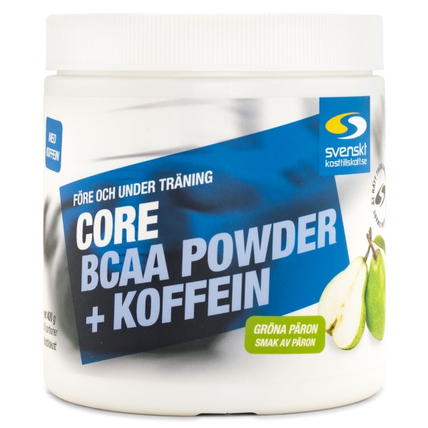Core BCAA Powder + Koffein Gröna päron 400 g