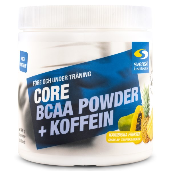 Core BCAA Powder + Koffein Karibiska frukter 400 g